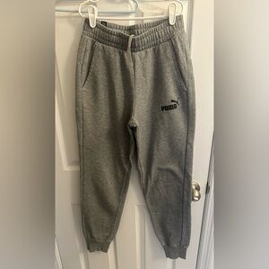 Puma Men’s Small Gray Sweat Pants Athletic Joggers